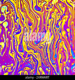 Soap bubbles through a macro lens. Stock Photo