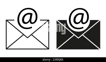 Mail envelope icon in flat style. Email message vector illustration on white isolated background. Mailbox e-mail business concept. Stock Vector