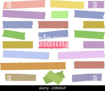 Sticky colored strips Stock Vector