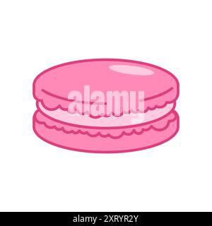Macaroon isolated. Macaroons icon sign. Macaron symbol Stock Vector