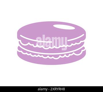 Macaroon isolated. Macaroons icon sign. Macaron symbol Stock Vector