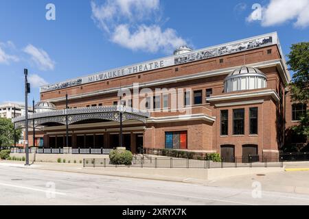 The Milwaukee Theatre has been renamed to the Miller High Life Theatre. The venue has been open since 1909 and was originally the Milwaukee Auditorium Stock Photo