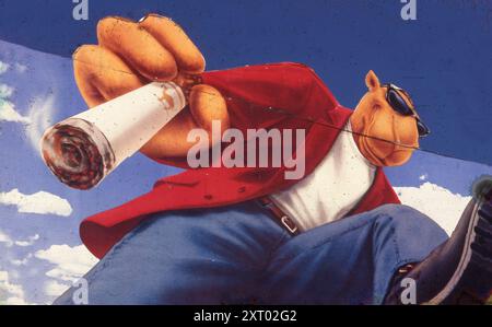 Austin, Texas USA: Joe Camel cartoon character promoting Camel cigarettes  on billboard. ©Bob Daemmrich Stock Photo
