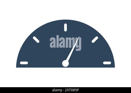 Gauge icon. icon related to technology. solid icon style. data analytics elements vector illustration Stock Vector