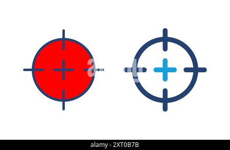 Target icon vector. goal icon vector. target marketing icon vector Stock Vector