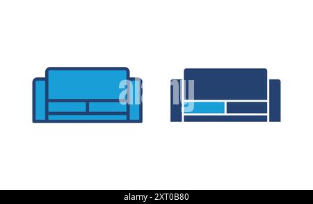 Sofa icon vector. sofa icon illustration Stock Vector