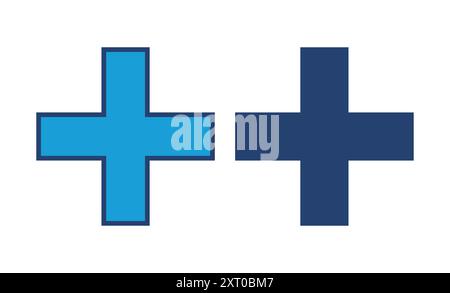Plus Icon vector. Add plus icon Stock Vector