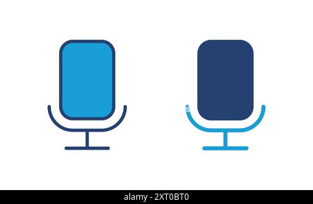 microphone icon vector. karaoke icon vector Stock Vector