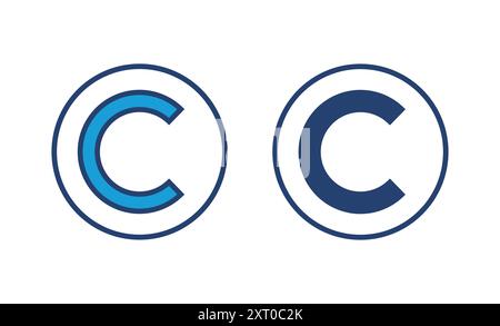 Copyright icon vector. copyright symbols Stock Vector