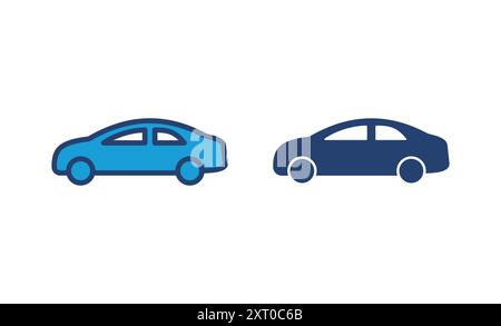 Car icon vector. car vector icon. small sedan Stock Vector