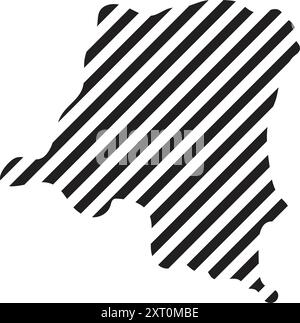 Democratic Republic of the Congo flag - solid flat vector square with ...