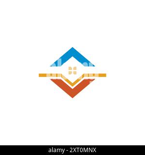 V Home Logo Vector. AV Home Logo Stock Vector