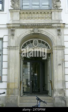 The Willy Brandt House Museum is dedicated to the Federal Chancellor and Nobel Peace Prize winner in Lübeck, Germany Stock Photo