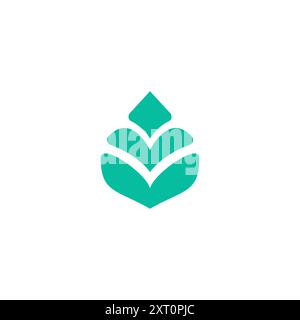 Organic Leaf Logo Design. Herbal Logo Stock Vector