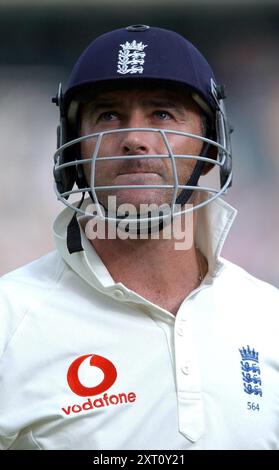 File photo dated 16-01-2005 of Graham Thorpe. An inquest will be opened into the death of the former England cricketer after his wife revealed that he took his own life. Tributes flooded in for one of the nation's best Test players after the England and Wales Cricket Board announced on August 5 that he had died at the age of 55. The inquest into the former batter's death is due to be opened at Surrey Coroner's Court in Woking on Tuesday, with the coroner having received a referral from British Transport Police. Issue date: Tuesday August 13, 2024. Stock Photo