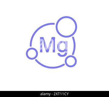 Magnesium Minerals Element Vector Icon Supplement Stock Vector