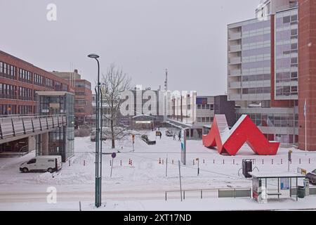 Pasila, Helsinki, Finland – February 14, 2024: Main entrance to Vene – Båt (Boat) 2024 fair at Messukeskus Helsinki (Expo and Convention Centre). Stock Photo