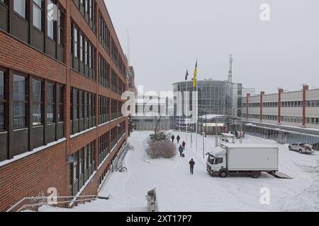 Pasila, Helsinki, Finland – February 14, 2024: Main entrance to Vene – Båt (Boat) 2024 fair at Messukeskus Helsinki (Expo and Convention Centre). Stock Photo