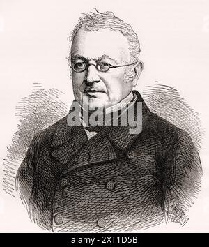 Marie Joseph Louis Adolphe Thiers, 1797 – 1877.  French statesman, historian, second elected President of France and first President of the Third Republic.  From Cassell's Illustrated History of England, published c. 1880. Stock Photo