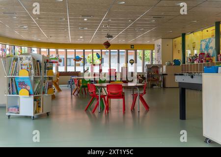 Empty preschool education center for elementary children Stock Photo
