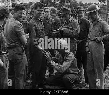 German and Italian prisoners captured by the British in Bardia, Libya ...