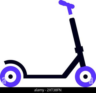 Scooter transport flat icon, side view Stock Vector