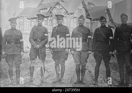 Major General Charles D. Rhodes, U.S. Army and his aide, Spa, Belgium ...