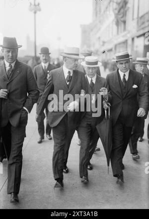 G.W. Perkins, between c1915 and c1920. Shows businessman George Walbridge Perkins, Sr. (1862-1920), vice-president of New York Life Insurance Company and a partner in J.P. Morgan &amp; Co. with others. Stock Photo