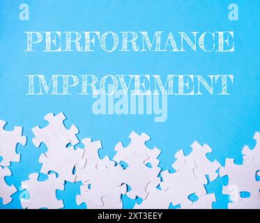 Performance improvement is the idea behind the image Stock Photo