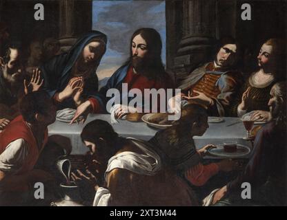 The Wedding Feast at Cana, . Found in the Collection of the Palazzo Barberini, Rome. Stock Photo