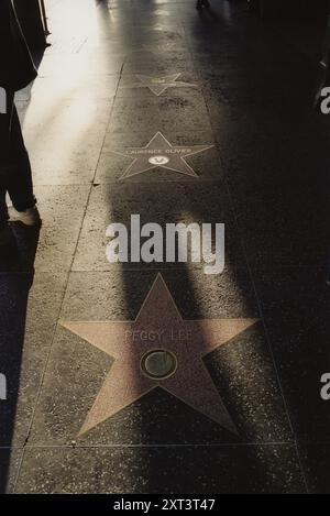 Hollywood walk of Fame, Peggy Lee, 2000. Stock Photo