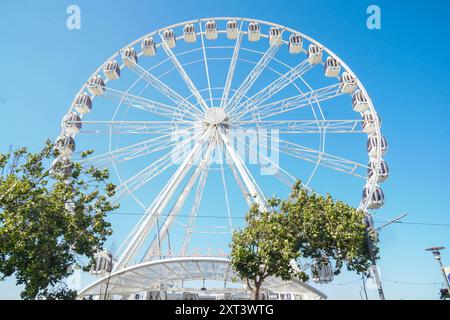 The SkyStar Ferris Wheel at Fisherman's wharf, In San Francisco. Stock Photo