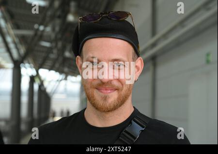 Schauspieler Patrick Müller posiert beim Fantreffen und Starwahl der RTL Daily Drama Serie unter uns. *** Actor Patrick Müller poses at the fan meeting and star selection of the RTL daily drama series Among Us Stock Photo