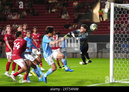 Coventry City's Tatsuhiro Sakamoto attempts a shot towards goal during the Carabao Cup first round match at Ashton Gate, Bristol. Picture date: Tuesday August 13, 2024. Stock Photo