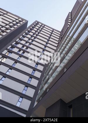 Geometric Patterns of Modern Urban Architecture Stock Photo