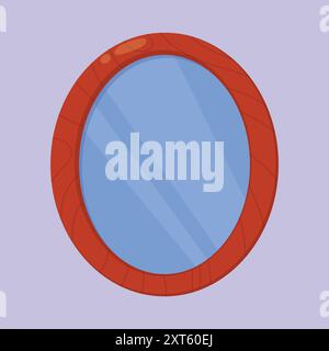 Bathroom Mirror vector icon. Wall Mirror icon vector. glass mirror Stock Vector