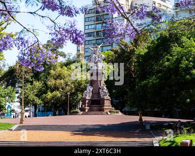 Buenos Aires, Argentina - 08 08 2024: View of the beautiful historical monuments in Buenos Aires Argentina Stock Photo