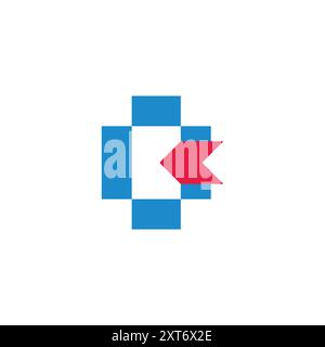 inside enter arrow simple colorful lgoo vector Stock Vector
