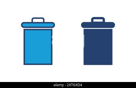 Trash icon vector. trash can icon. delete icon vector. garbage Stock Vector