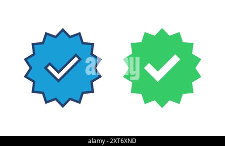 verified icon vector. verification check mark. approved icon Stock Vector