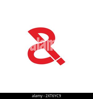 number two exclamation design simple logo vector Stock Vector