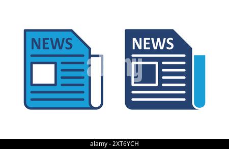 Newspaper icon vector. news paper vector sign Stock Vector
