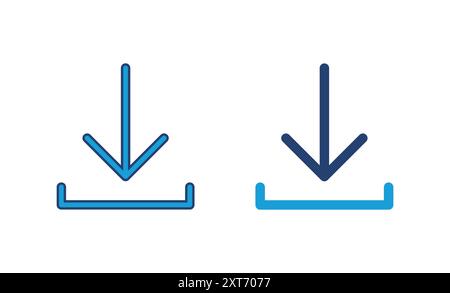Download icon vector. Download vector icon Stock Vector