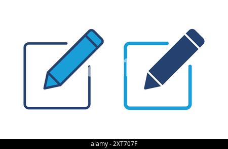 Edit icon vector. edit document icon. edit text icon. pencil. sign up Stock Vector