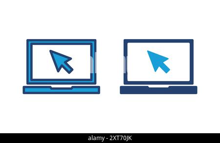 Laptop icon vector. computer icon vector Stock Vector