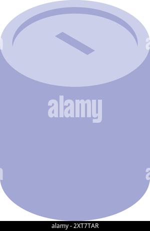 Round charity box is waiting for donations to help people Stock Vector