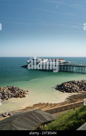 Sea Defence Upgrades at Cromer Pier (Coastal Management) - Cromer, England, UK Stock Photo