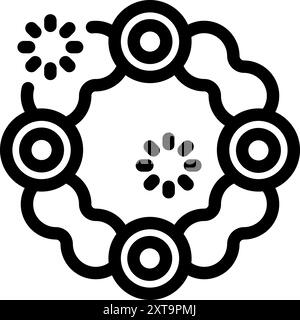 Blockchain technology forming a decentralized network ensuring secure cryptocurrency transactions Stock Vector