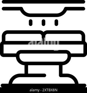 Fire sprinkler system is spraying water over a sofa, illustrating the concept of fire safety Stock Vector