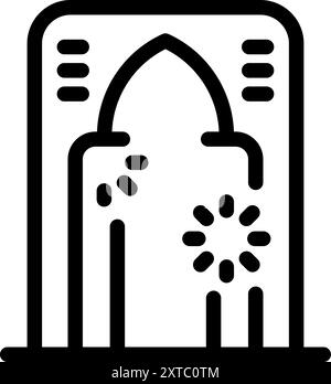 Arcade game with a progress bar loading, waiting for the game to start Stock Vector